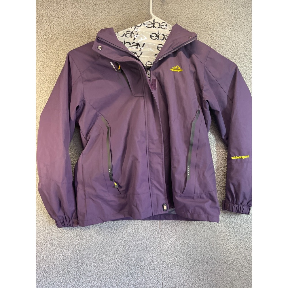 Outdoor Sport Jacket‎ Mens Large Full Zip Windbreaker  Pockets  Blue Winter